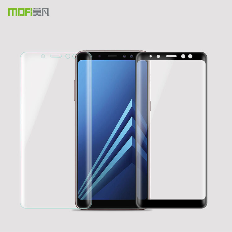Sticlă durificată 3D Mofi pentru Samsung A8 Plus (2018) - transparent
