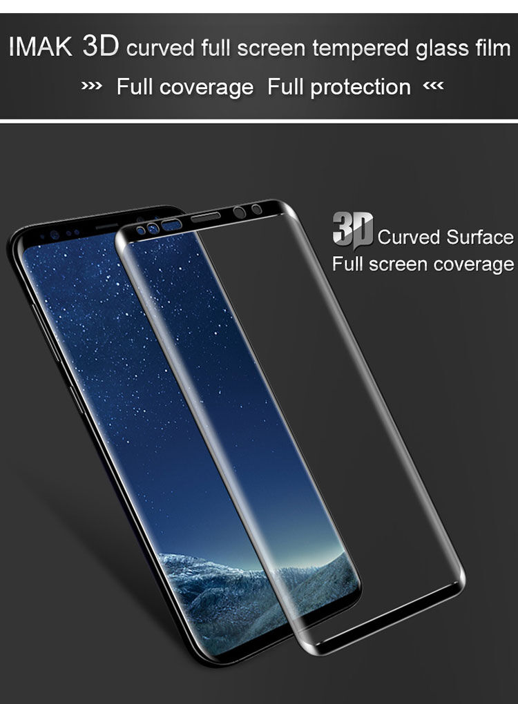 Sticlă durificată 3D Imak pentru Samsung Galaxy S9 Plus - transparent