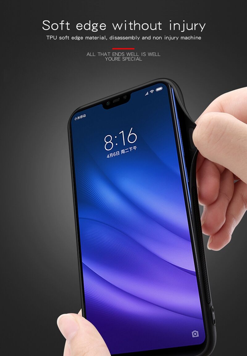 Carcasă Mofi antiderapantă pentru Xiaomi Mi 8 Lite - albastru