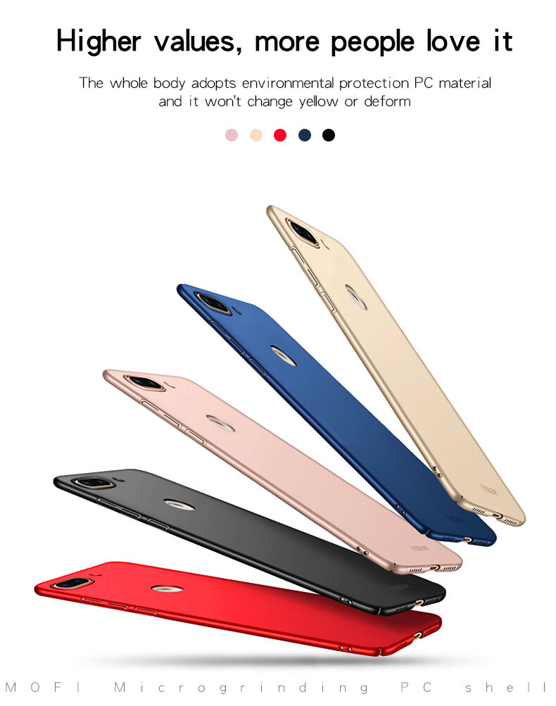 Carcasă Mofi Frosted, din plastic, pentru Xiaomi Mi 8 Lite - roz-auriu