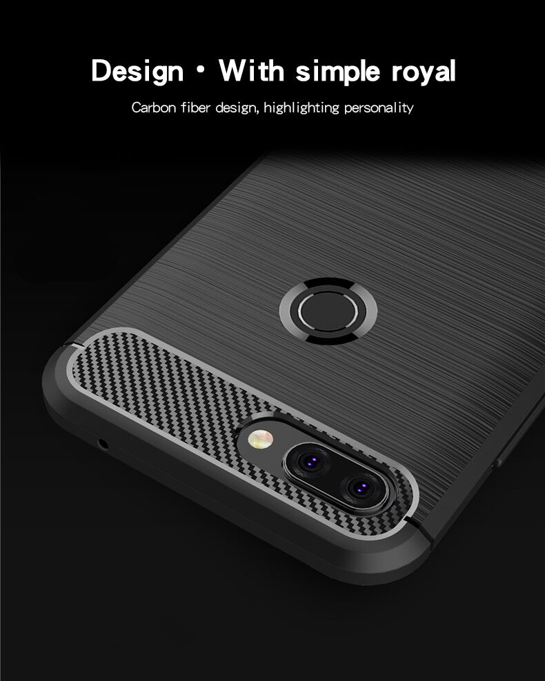 Carcasă Mofi cu textură șlefuită, pentru Xiaomi Mi 8 Lite - roșu
