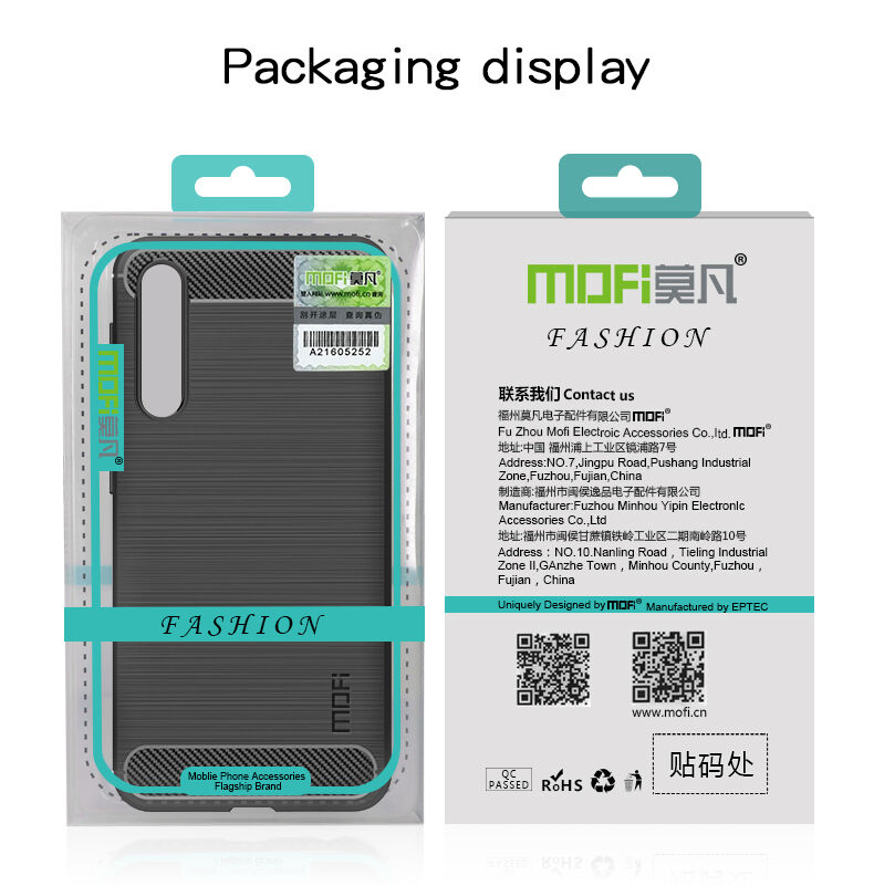 Carcasă Mofi cu textură șlefuită, pentru Xiaomi Mi 8 Lite - negru Carcasă Mofi cu textură șlefuită, pentru Xiaomi Mi 8 Lite - negru
