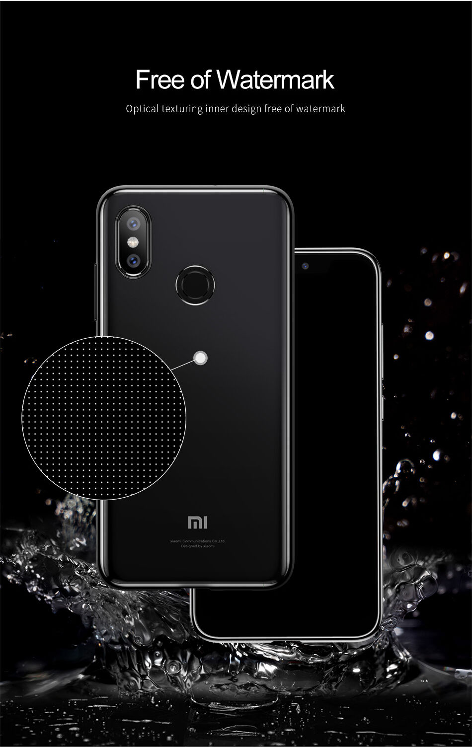 Carcasă transparentă Baseus Shining, cu ramă, pentru Xiaomi Mi 8 - auriu