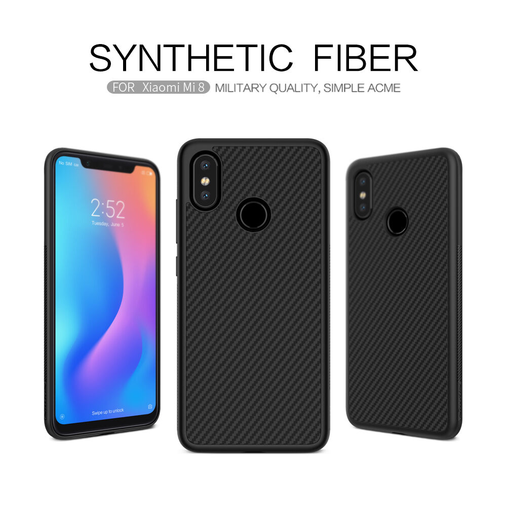 Carcasă Nillkin, din plastic, pentru Xiaomi Mi 8 - negru