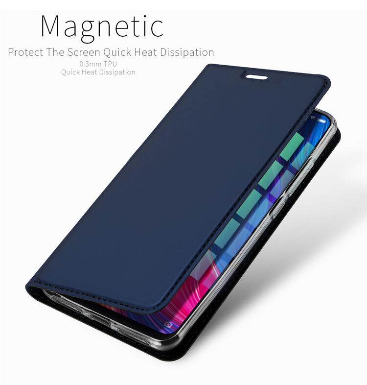 Husă flip Dux Ducis Skin Pro, din piele, pentru Xiaomi Mi 8 - albastru