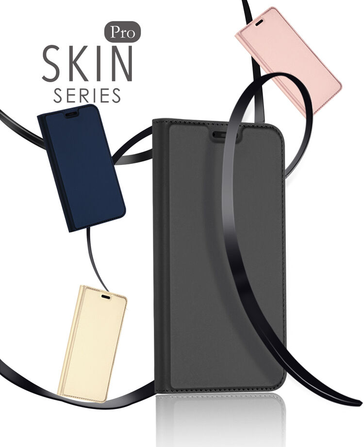 Husă flip Dux Ducis Skin Pro, din piele, pentru Xiaomi Mi 8 - albastru