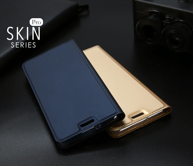 Husă flip Dux Ducis Skin Pro, din piele, pentru Xiaomi Mi 8 - albastru