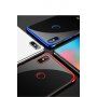 Carcasă Cafele, din plastic transparent cu ramă, pentru Xiaomi Mi 8 - albastru