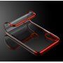 Carcasă Cafele, din plastic transparent cu ramă, pentru Xiaomi Mi 8 - albastru