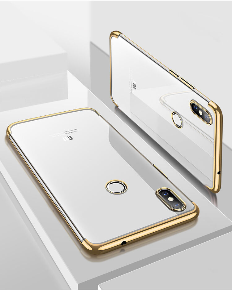 Carcasă Cafele, din plastic transparent cu ramă, pentru Xiaomi Mi 8 - albastru Carcasă Cafele, din plastic transparent cu ramă, pentru Xiaomi Mi 8 - albastru