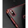Carcasă Cafele, din plastic transparent cu ramă, pentru Xiaomi Mi 8 - negru