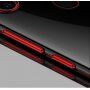 Carcasă Cafele, din plastic transparent cu ramă, pentru Xiaomi Mi 8 - negru