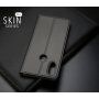 Husă flip Dux Ducis Skin Pro, din piele, pentru Honor 8X - albastru închis