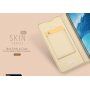 Husă flip Dux Ducis Skin Pro, din piele, pentru Honor 8X - roz-auriu