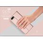 Husă flip Dux Ducis Skin Pro, din piele, pentru Honor 7S - auriu