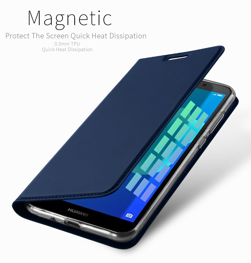 Husă flip Dux Ducis Skin Pro, din piele, pentru Honor 7S - auriu