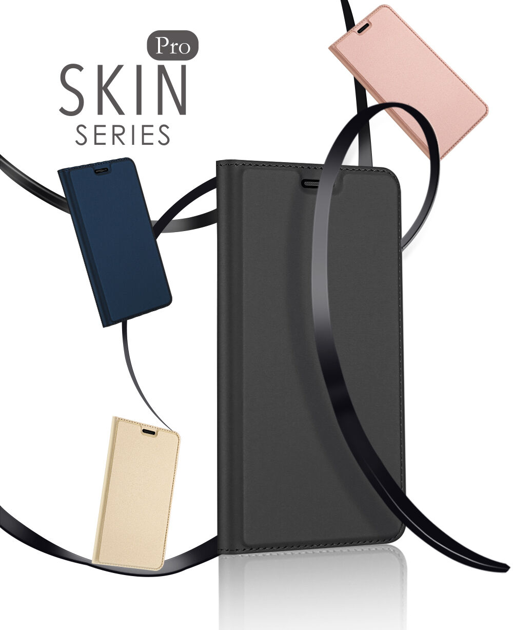 Husă flip Dux Ducis Skin Pro, din piele, pentru Honor 7S - auriu