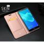 Husă flip Dux Ducis Skin Pro, din piele, pentru Honor 7S - auriu