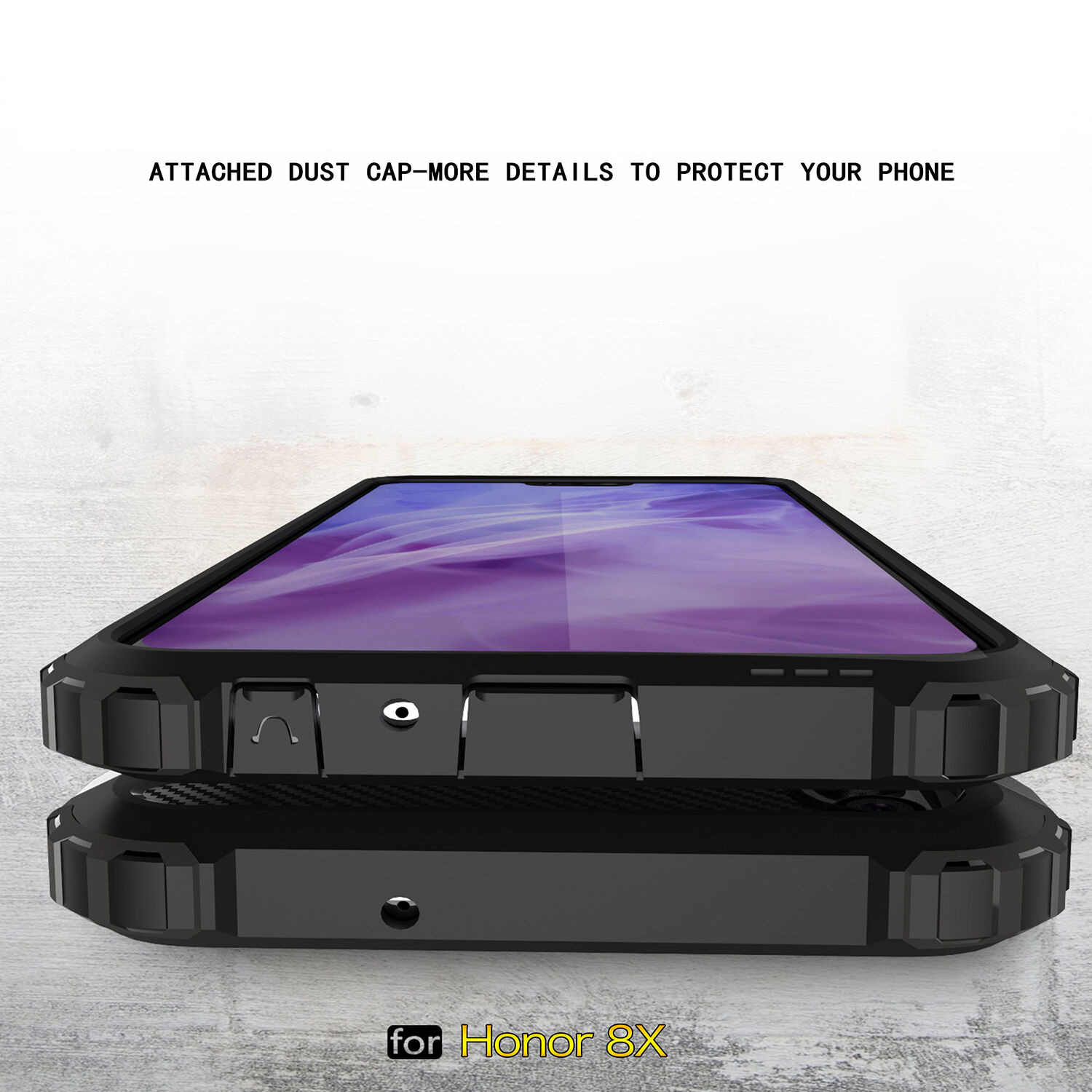 Carcasă super rezistentă Armor, pentru Honor 8X - roz-auriu
