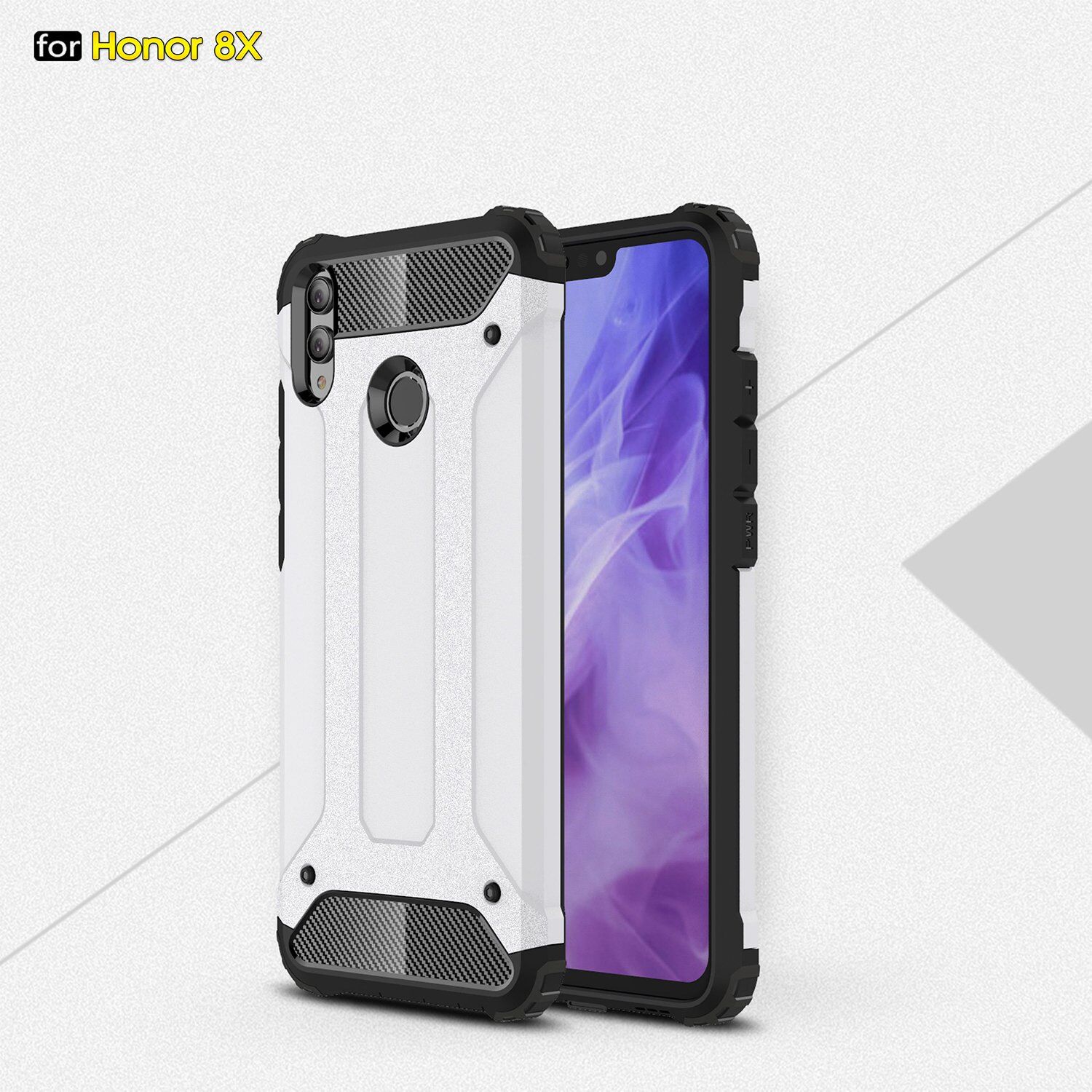 Carcasă super rezistentă Armor, pentru Honor 8X - roz-auriu