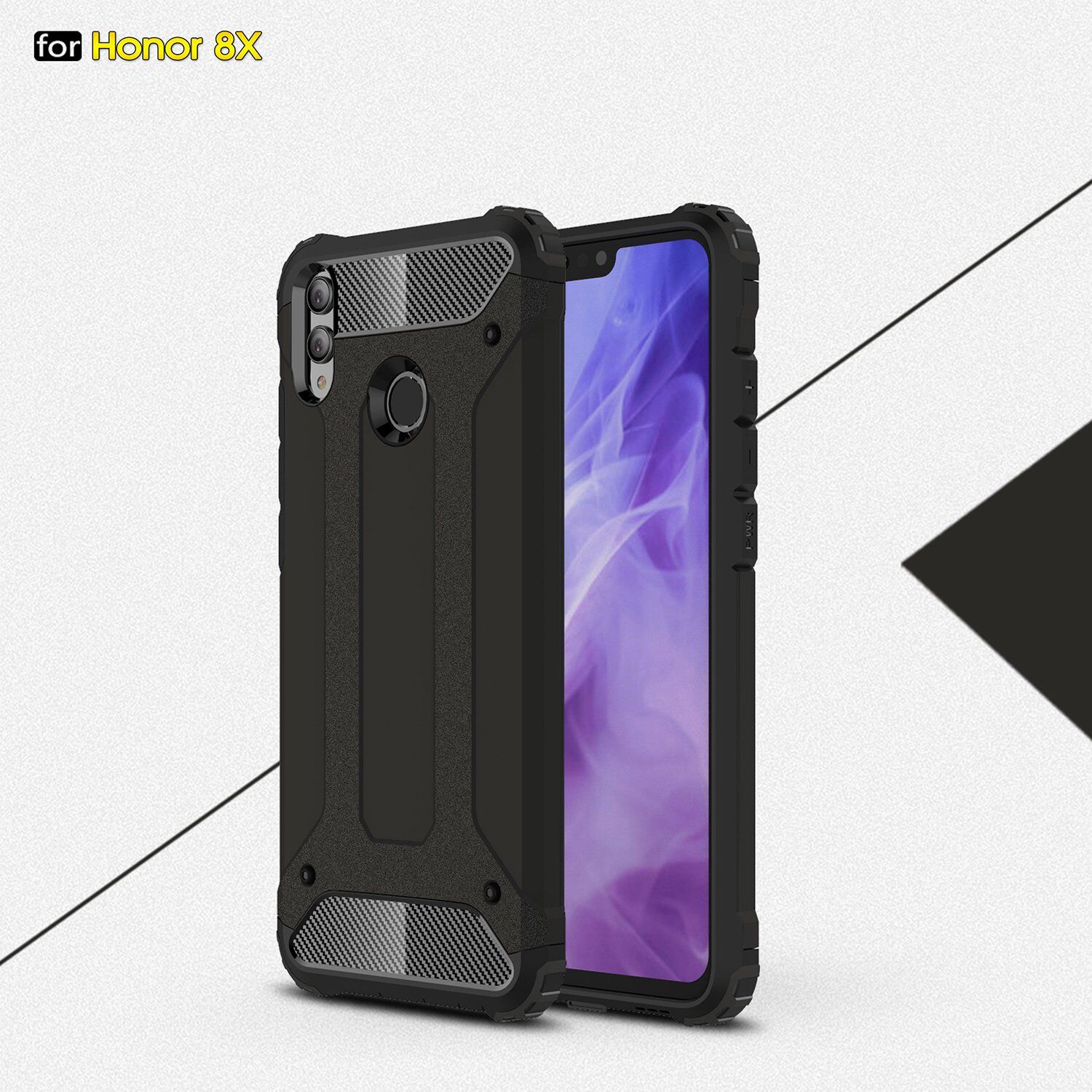 Carcasă super rezistentă Armor, pentru Honor 8X - roz-auriu
