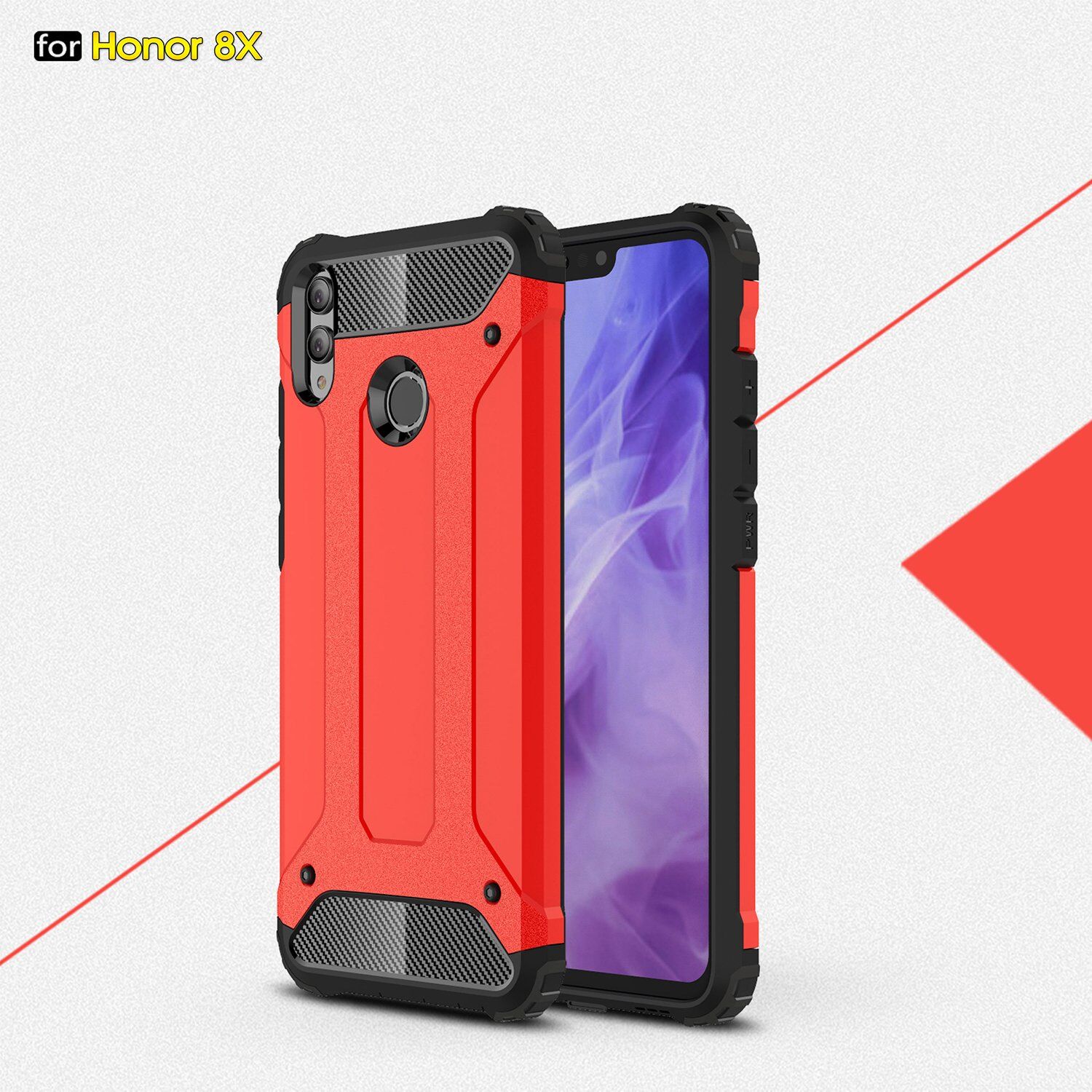 Carcasă super rezistentă Armor, pentru Honor 8X - roz-auriu
