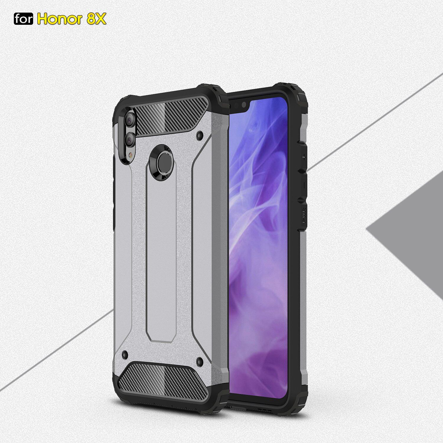 Carcasă super rezistentă Armor, pentru Honor 8X - roz-auriu