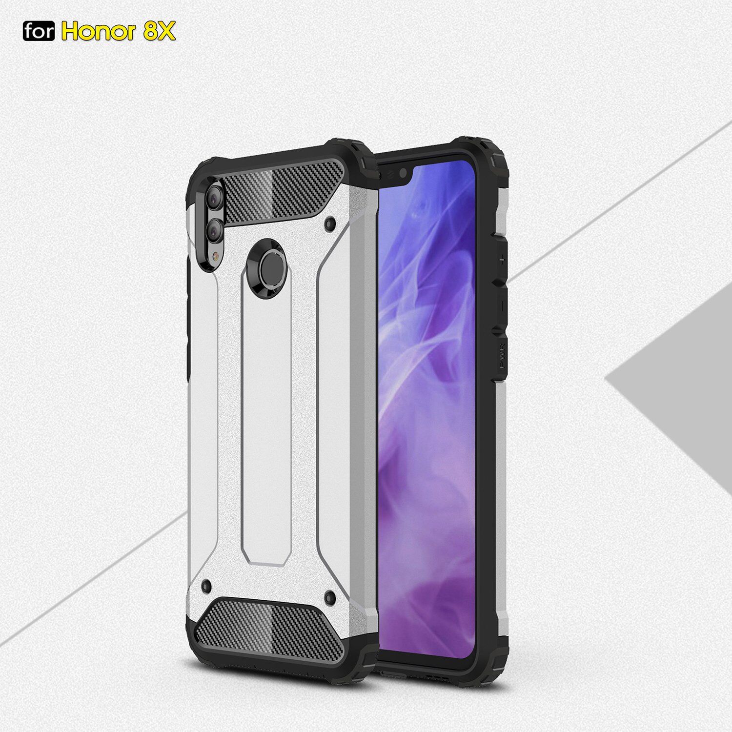 Carcasă super rezistentă Armor, pentru Honor 8X - roz-auriu Carcasă super rezistentă Armor, pentru Honor 8X - roz-auriu