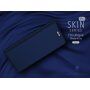 Husă flip Dux Ducis Skin Pro, din piele, pentru Honor 7A - gri