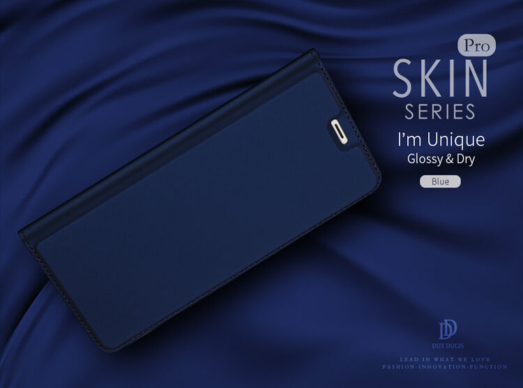 Husă flip Dux Ducis Skin Pro, din piele, pentru Honor 7A - gri