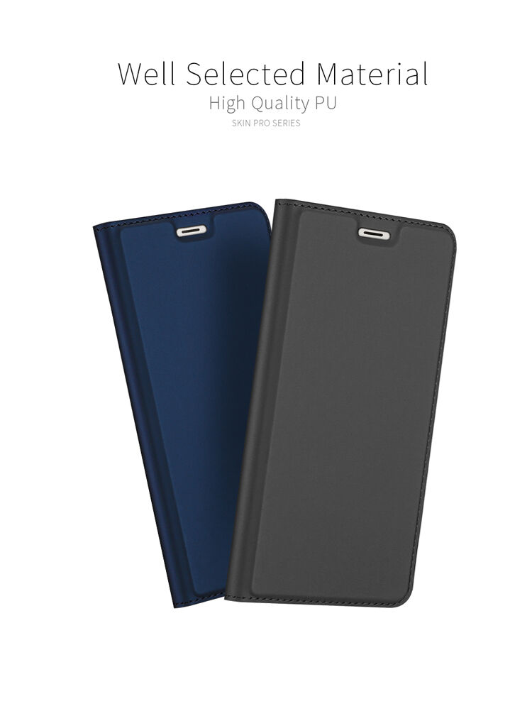 Husă flip Dux Ducis Skin Pro, din piele, pentru Honor 7A - gri