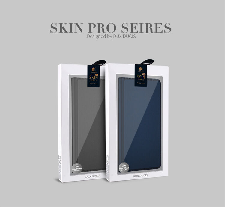 Husă flip Dux Ducis Skin Pro, din piele, pentru Honor 7A - gri Husă flip Dux Ducis Skin Pro, din piele, pentru Honor 7A - gri