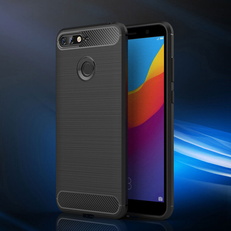 Carcasă rezistentă cu textură șlefuită, pentru Honor 7A - roșu