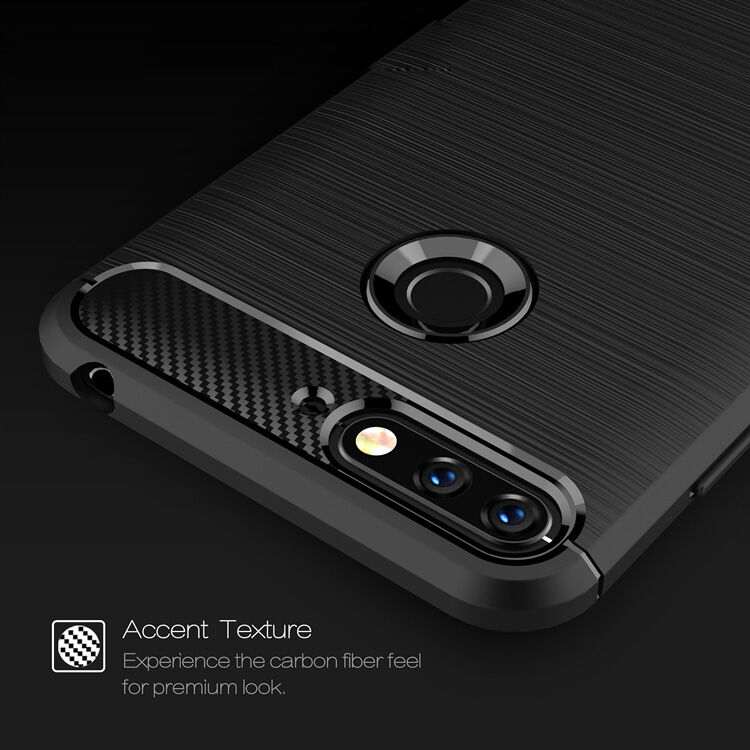 Carcasă rezistentă cu textură șlefuită, pentru Honor 7A - roșu