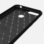 Carcasă rezistentă cu textură șlefuită, pentru Honor 7A - roșu