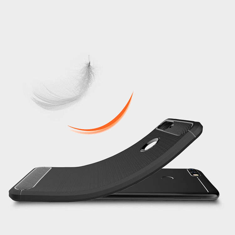 Carcasă rezistentă cu textură șlefuită, pentru Honor 7A - roșu