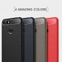 Carcasă rezistentă cu textură șlefuită, pentru Honor 7A - roșu