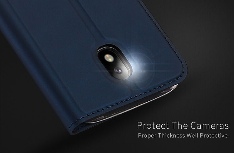 Husă flip Dux Ducis Skin Pro, pentru Samsung Galaxy J5 (2017) - albastru închis