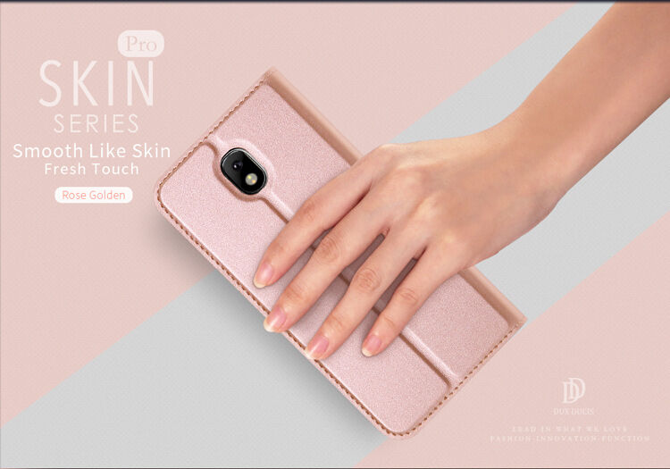Husă flip Dux Ducis Skin Pro, pentru Samsung Galaxy J5 (2017) - auriu
