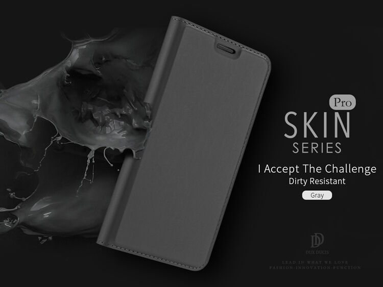 Husă flip Dux Ducis Skin Pro, pentru Samsung Galaxy J5 (2017) - roz-auriu