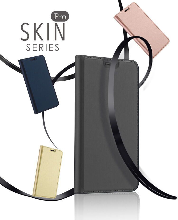Husă flip Dux Ducis Skin Pro, pentru Samsung Galaxy J5 (2017) - roz-auriu