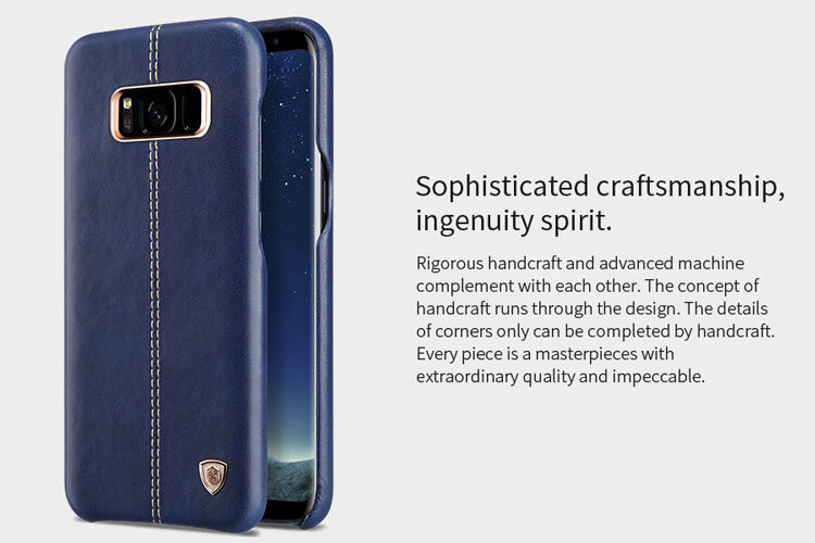 Husă din piele Nillkin Englon, pentru Samsung Galaxy S8 - roșu