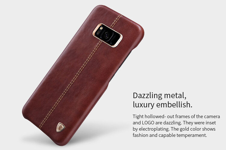 Husă din piele Nillkin Englon, pentru Samsung Galaxy S8 - roșu