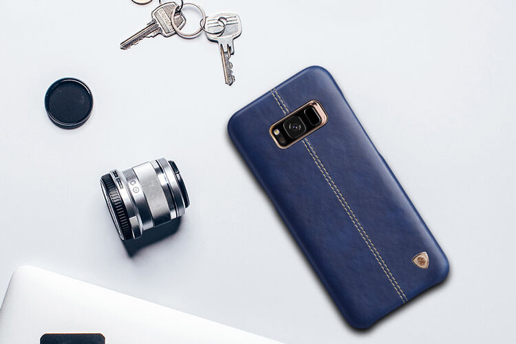 Husă din piele Nillkin Englon, pentru Samsung Galaxy S8 - roșu