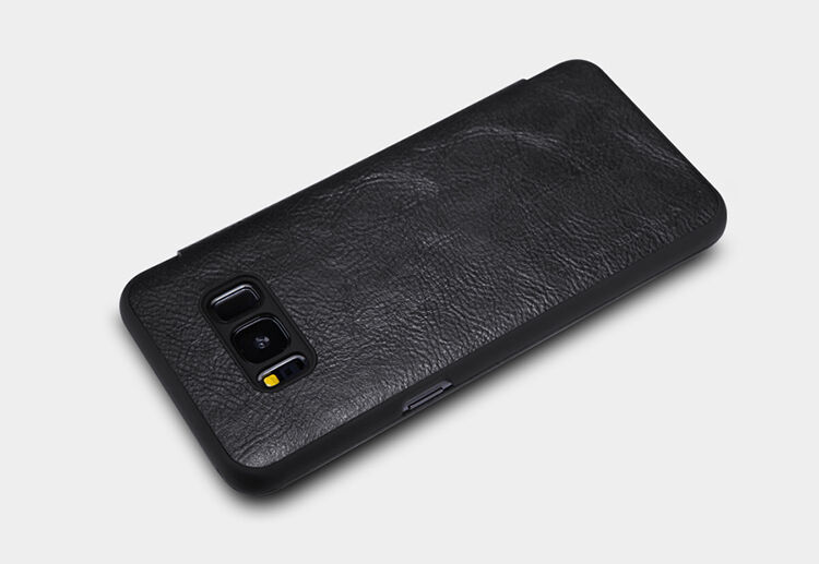 Husă flip Nillkin Qin, din piele, pentru Samsung Galaxy S8 Plus - roșu