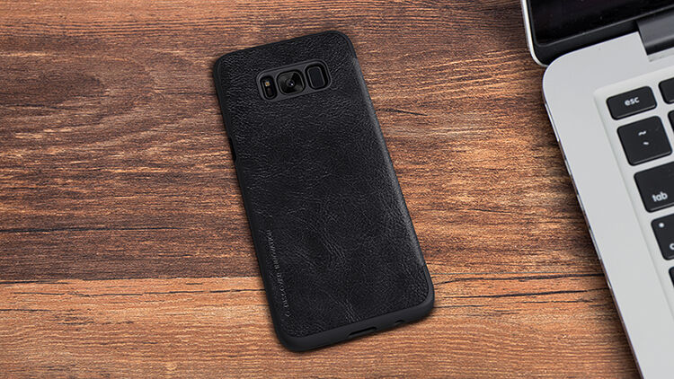 Husă flip Nillkin Qin, din piele, pentru Samsung Galaxy S8 Plus - roșu Husă flip Nillkin Qin, din piele, pentru Samsung Galaxy S8 Plus - roșu