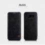 Husă flip Nillkin Qin, din piele, pentru Samsung Galaxy S8 Plus - negru