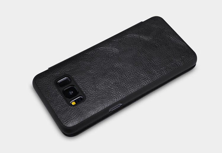 Husă flip Nillkin Qin, din piele, pentru Samsung Galaxy S8 - roșu