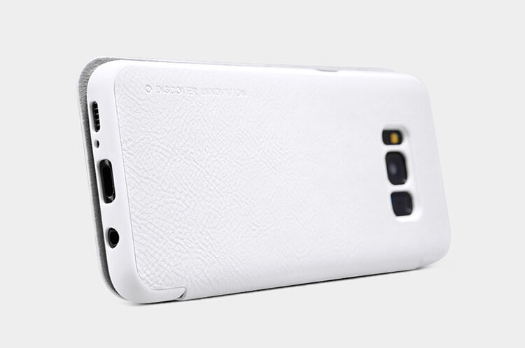 Husă flip Nillkin Qin, din piele, pentru Samsung Galaxy S8 - negru