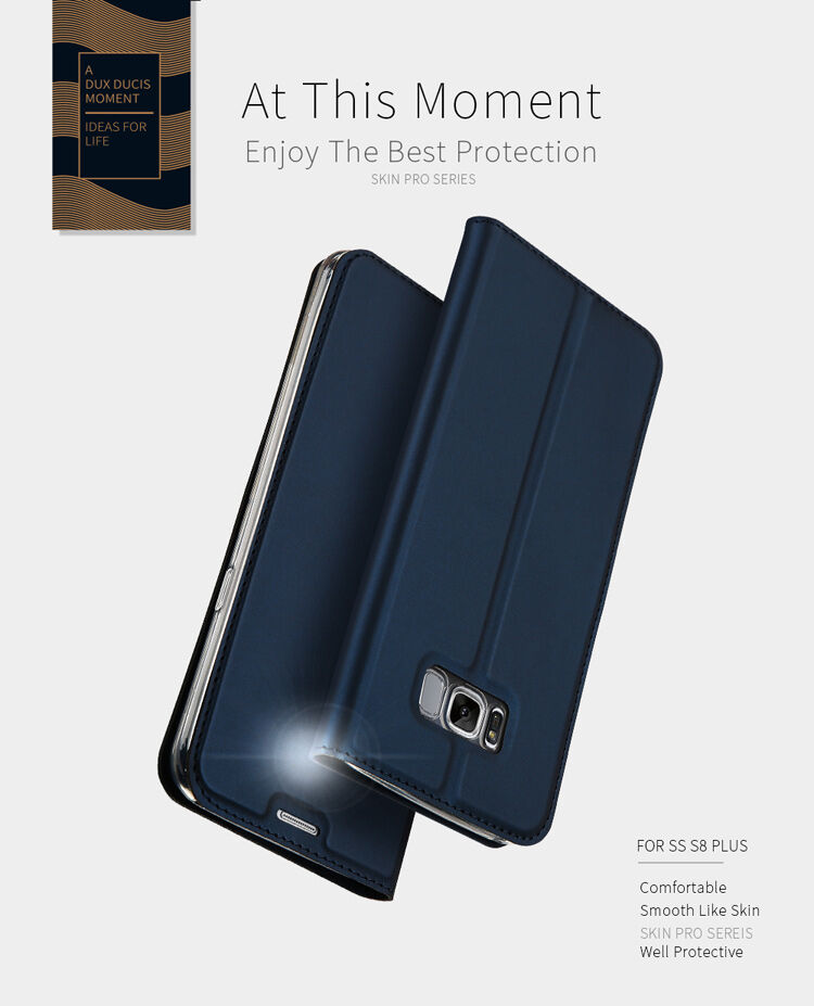 Husă flip Dux Ducis Skin Pro, pentru Samsung Galaxy S8 - albastru închis